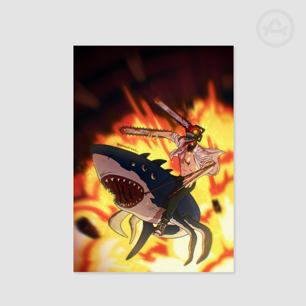 Beam & Denji A5 Poster/Print