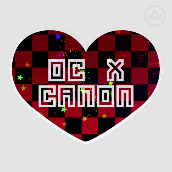 Red Checkered OC x Canon Sticker