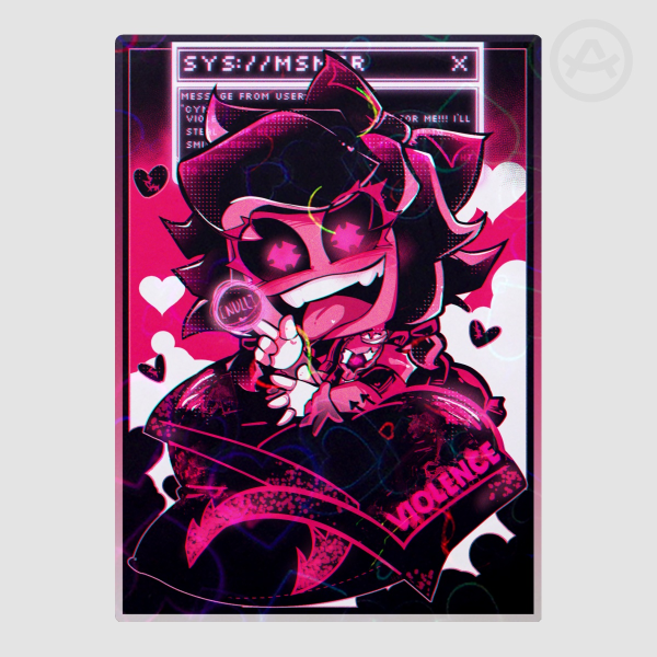 Cyn Murder Drones Colored Edge Die Cut Sticker