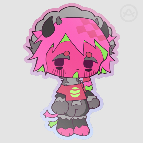 Original deco sticker / devil