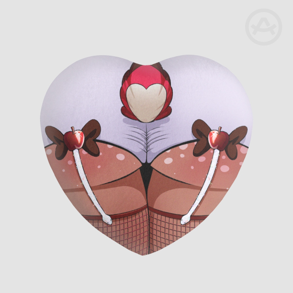 Valentines Radioapple Alastor Cake Plush Badge
