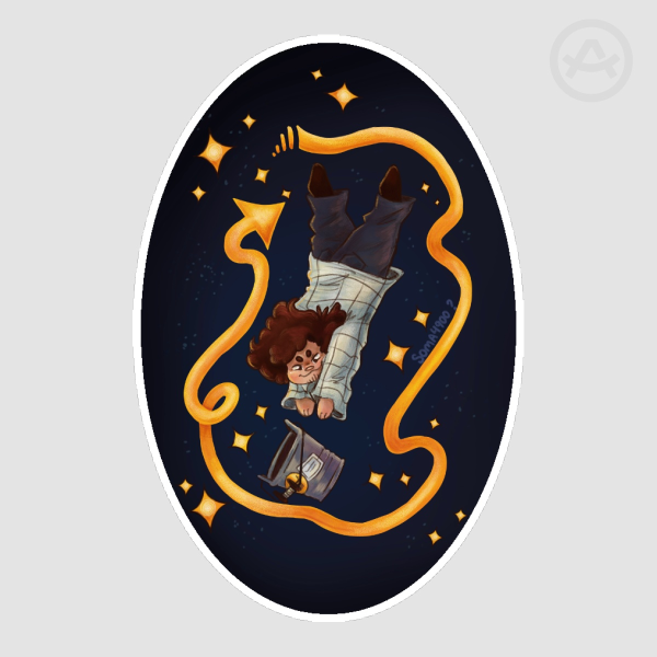 Stanley Parable Sticker | Falling Stanley