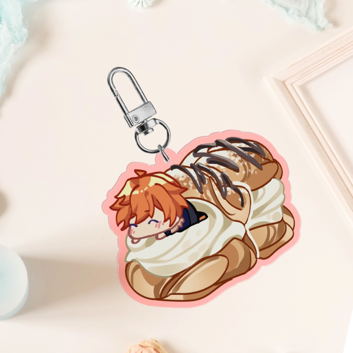 Beelzebub Cream Puffs Acrylic Keychain