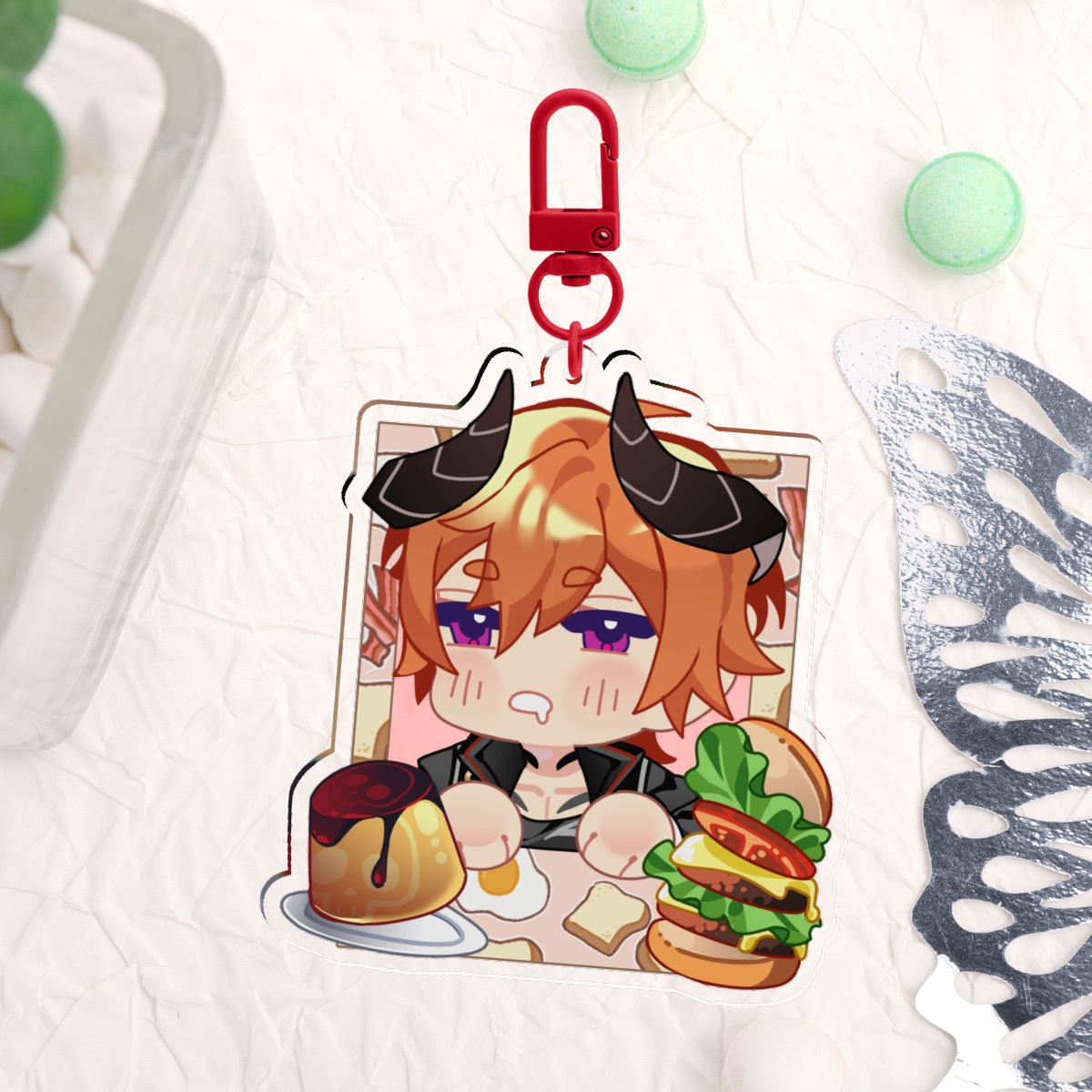 Beelzebub Polaroid v2 Acrylic Keychain