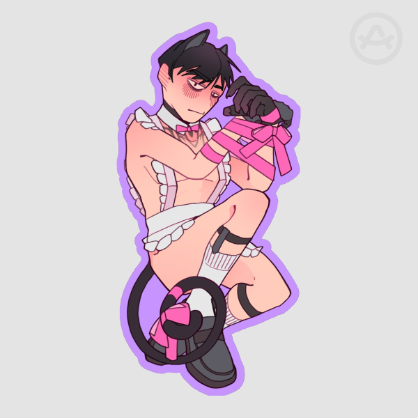 Original deco sticker / maid 2