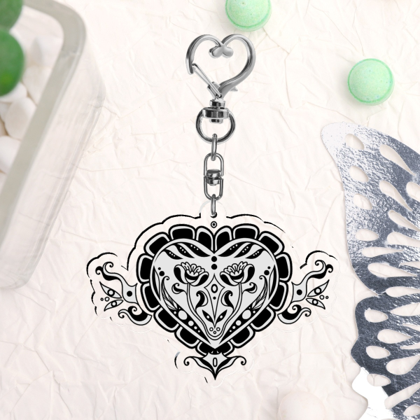 timestwo heart keychain <3