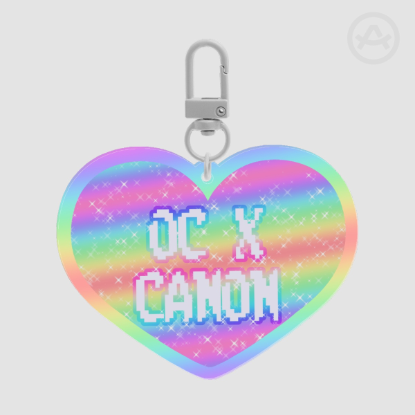 Pastel Rainbow OC x Canon Keychain/Charm