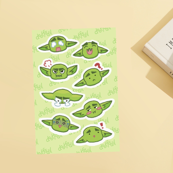 Goblin Emote Stickers Sheet
