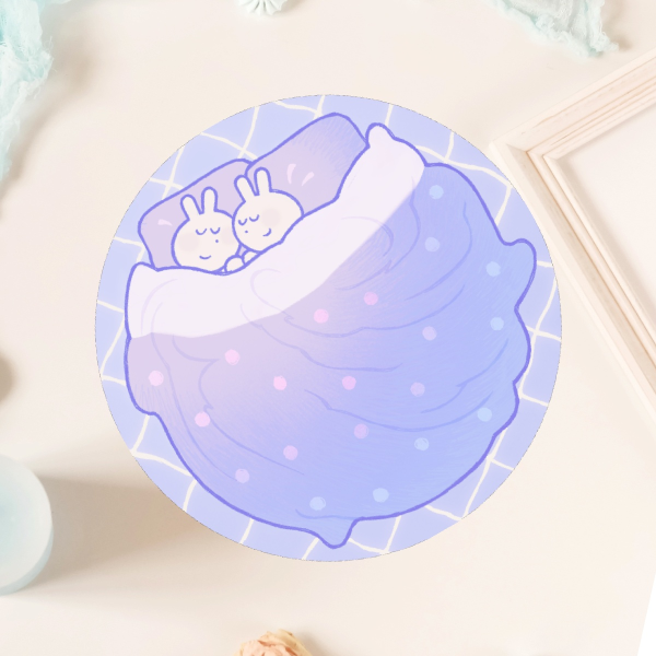 Bunnies Sleepin In - Sticker