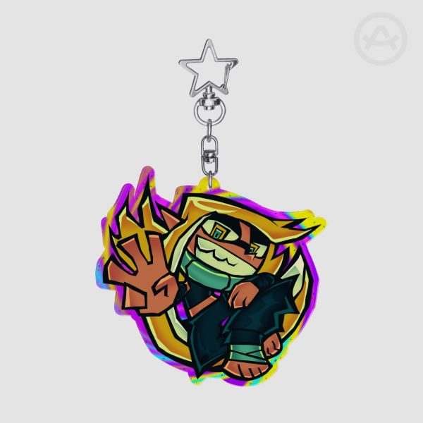 NEO 3 Glitter Acrylic Keychain