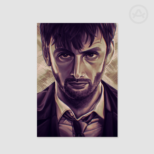 Alec Hardy purple A5 Poster/Print