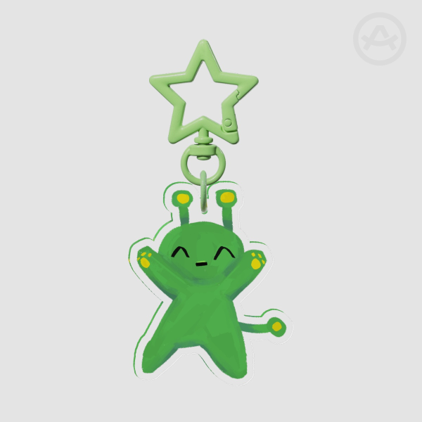 Silly Alien Keychain