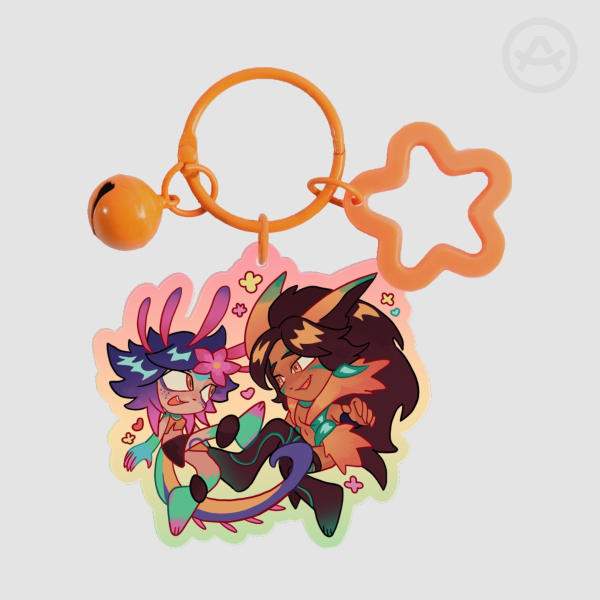 Nidalee and Neeko Keychain
