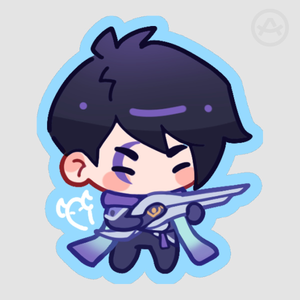 2in Aphelios Sticker