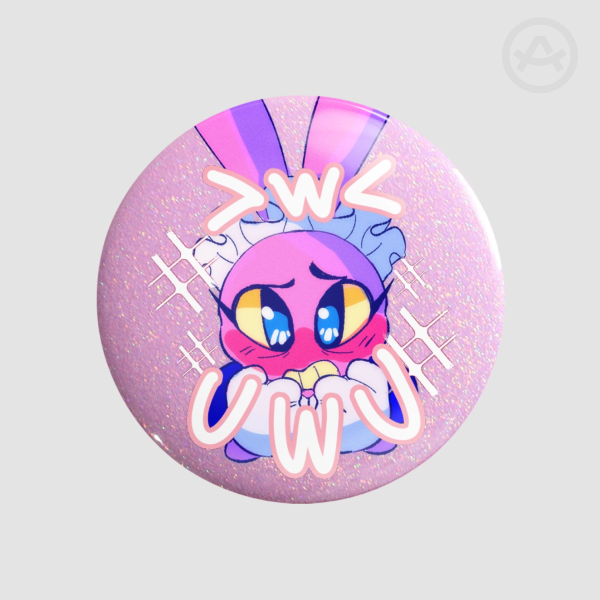 UwU Jax Maid Pin | Holographic Badges