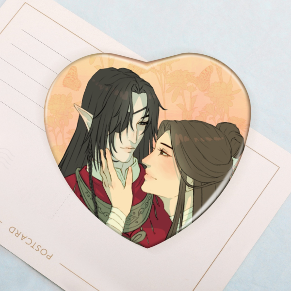 Hualian Holo Heart Shape Badge