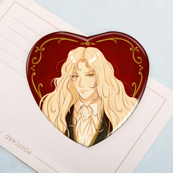 Alucard Holo Heart Shape Badge