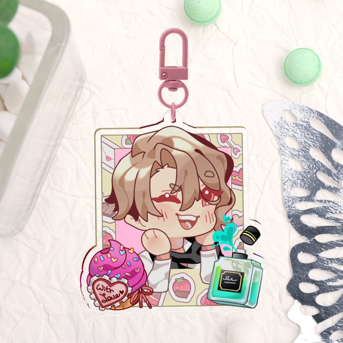 Asmodeus Polaroid v1 Acrylic Keychain