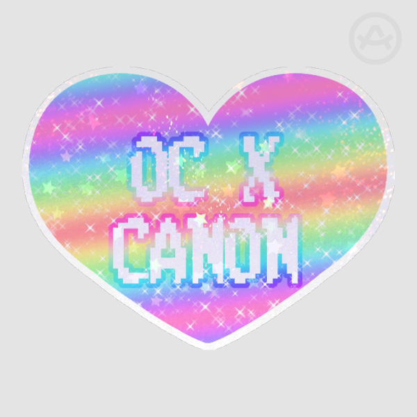 Pastel Rainbow OC x Canon Sticker