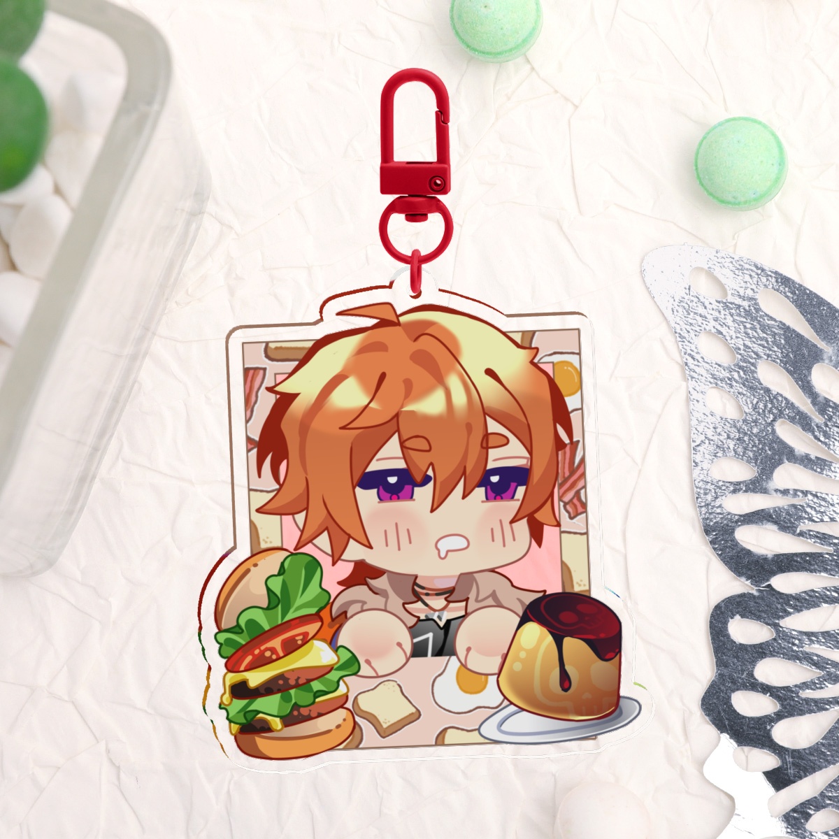 Beelzebub Polaroid v1 Acrylic Keychain