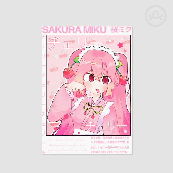 A5 Sakura Miku Print