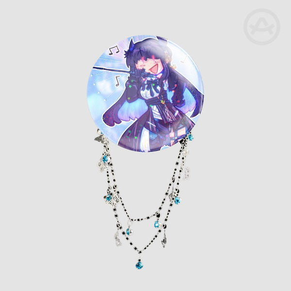 Nerissa Ravencroft Round Badge With Chains