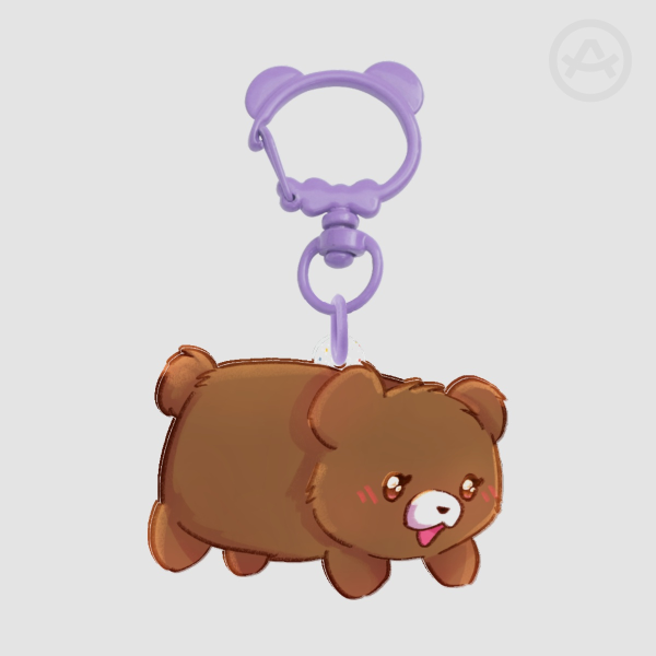 TangJiang Brown Bear Full Bleed Acrylic Keychains