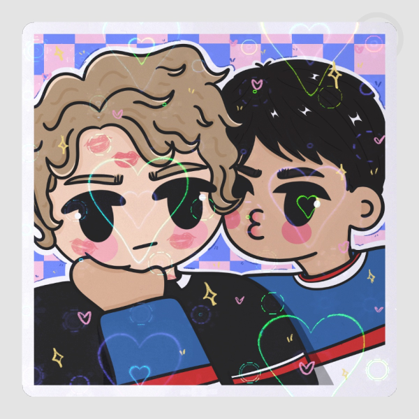 Hollanov Kisses Sticker