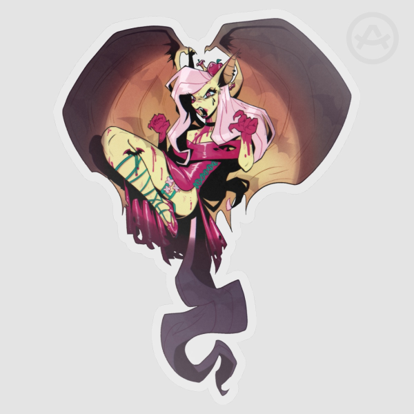 FlutterBat Vampire Clear sticker