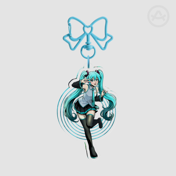 Hatsune Miku Clear Acrylic Keychains