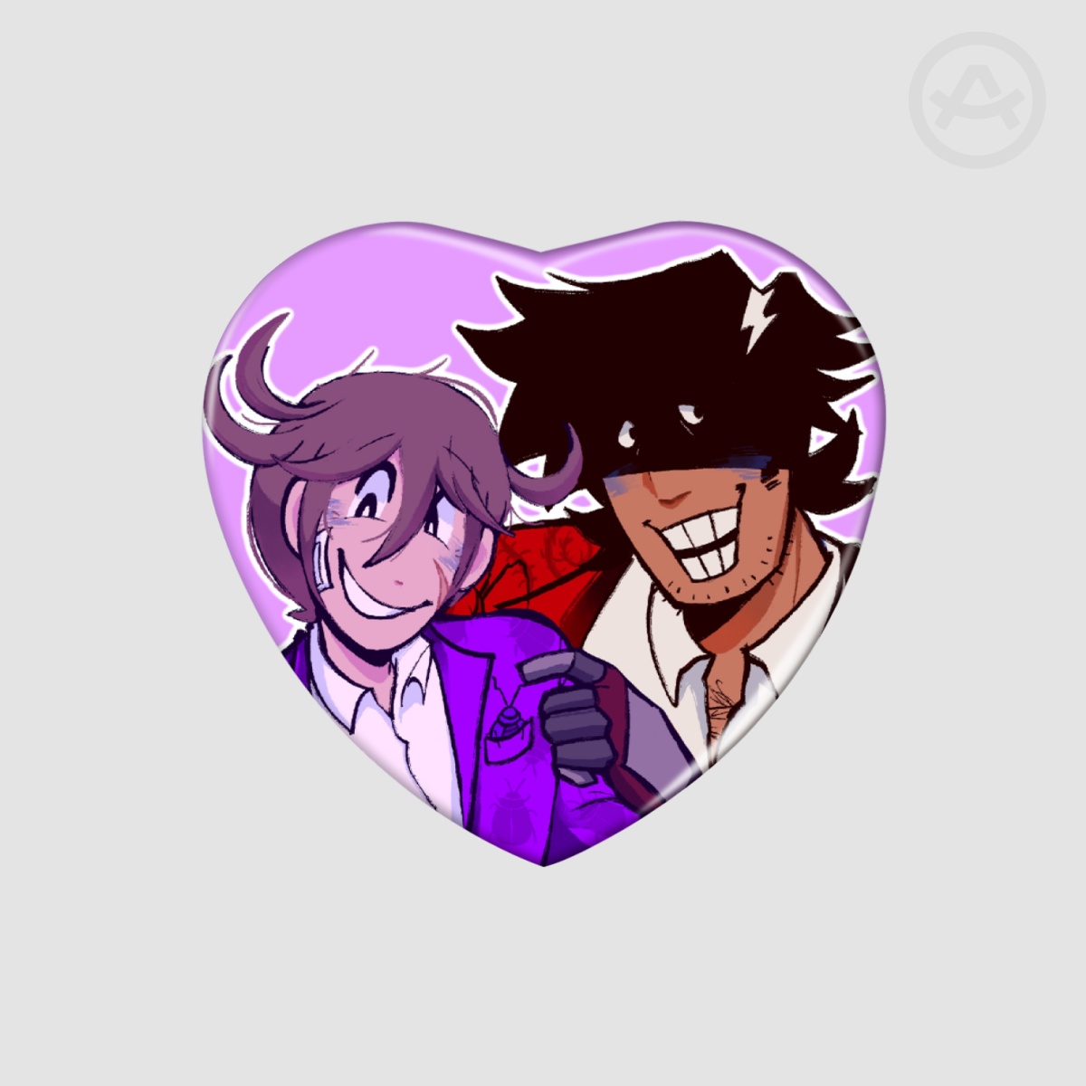 TOMB & JACKO HEART BADGE