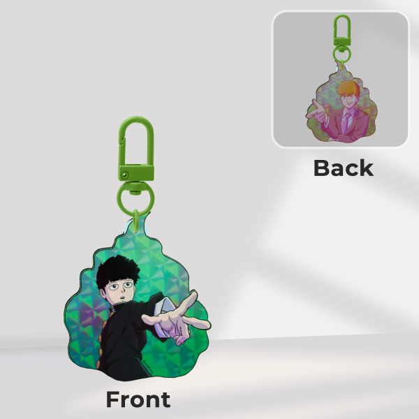 Mob & Reigen Full Bleed Acrylic Keychain