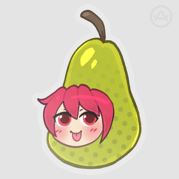 kasane teto pear (pearto) sticker