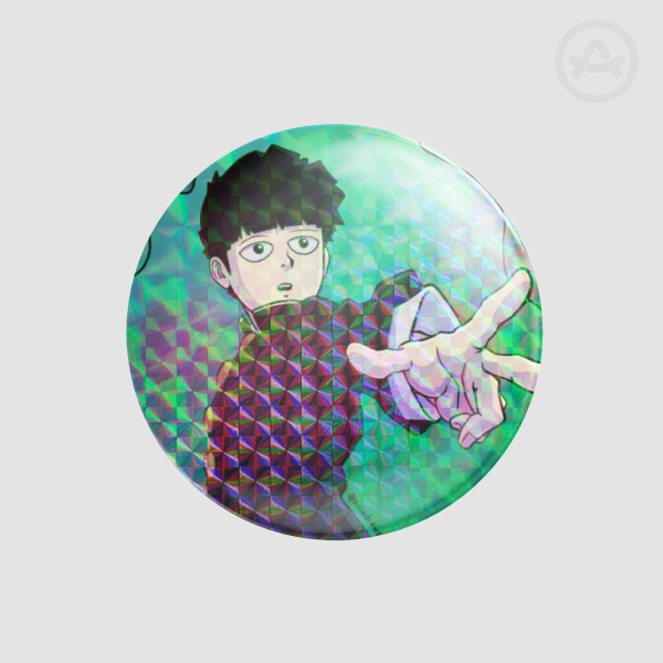 Mob Holo Checkered Badge (Button Pin)
