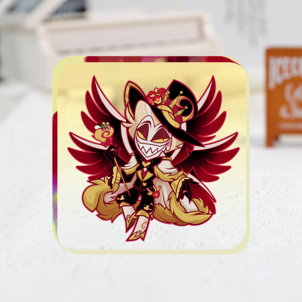 Hazbin Hotel Lucifer Golden Valentine Thick Acrylic Stand