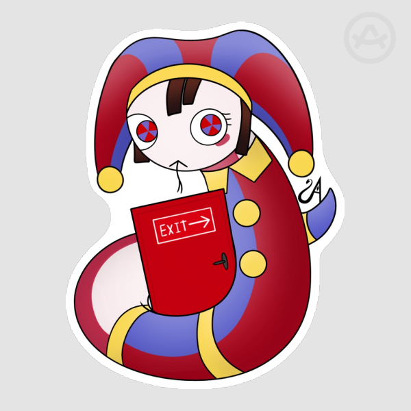 (The Amazing Digital Circus) Pomni Snake Sticker