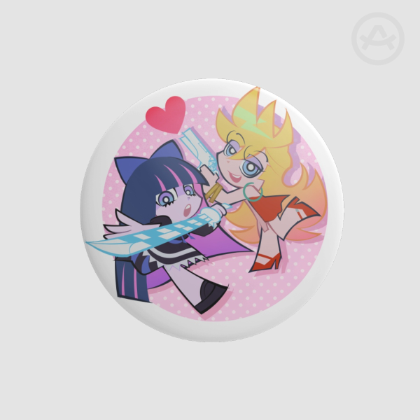 Panty and Stocking Round Badge