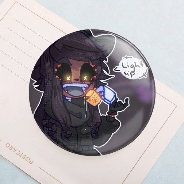 Light Sip Cyn Holographic Badge