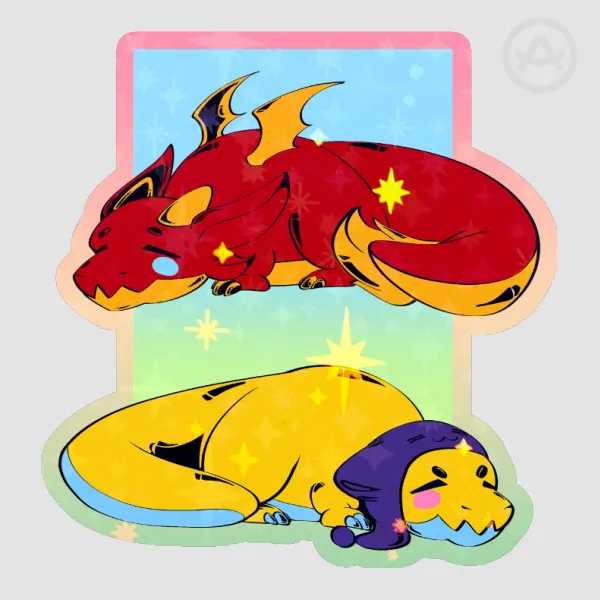 Kiki and Kyo | Colored Stickers