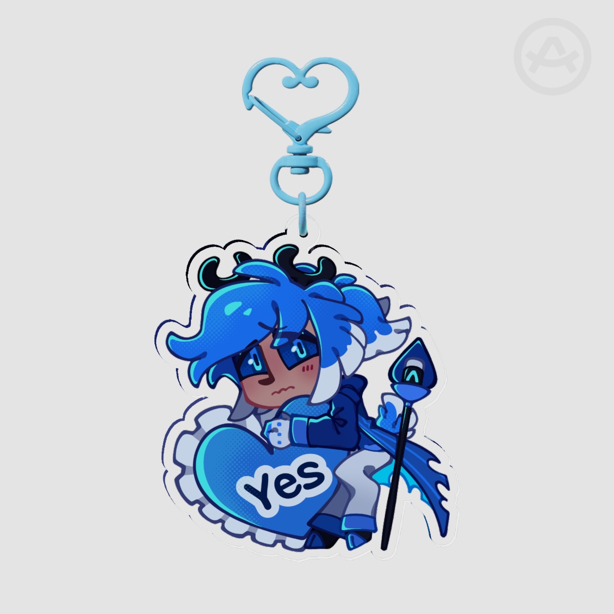 2PAlastor Valentine's Acrylic Keychain