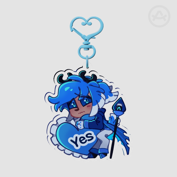 2PAlastor Valentine's Acrylic Keychain