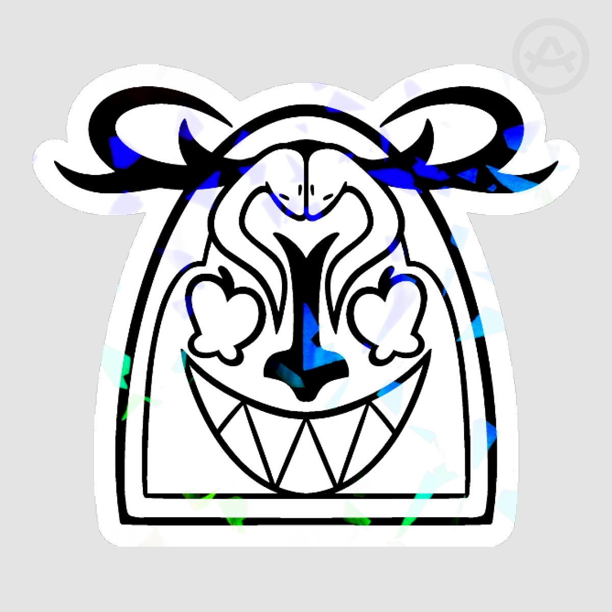 Black RadioApple Logo Sticker