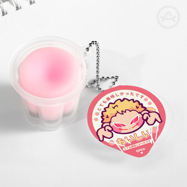 Squishy Pudding Jelly Keychain - Donquixote Deflamingo - One Piece Anime