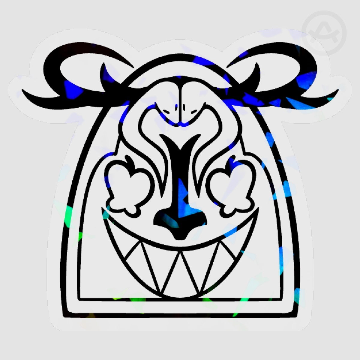 Clear Black RadioApple Logo Sticker