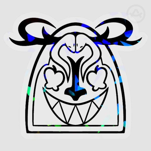 Clear Black RadioApple Logo Sticker