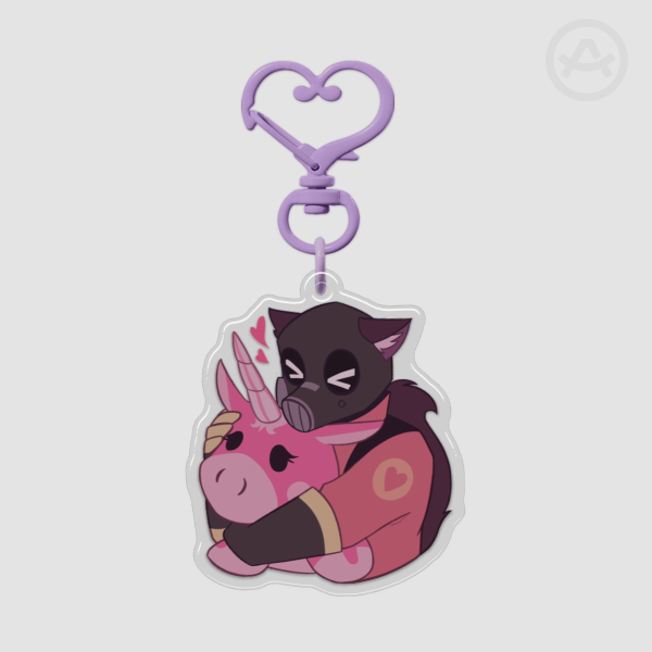 Pyro TF2 Keychain