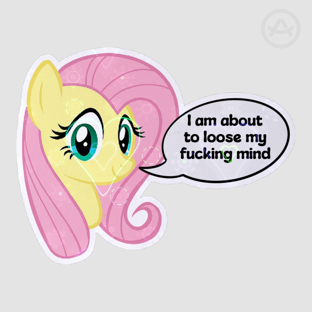 Fluttershy Colored Sticker