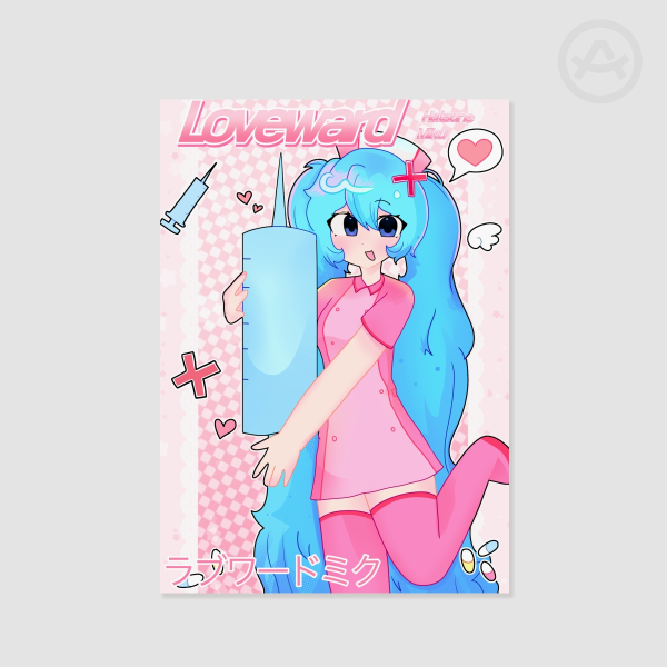 A5 Loveward Hatsune Miku Poster