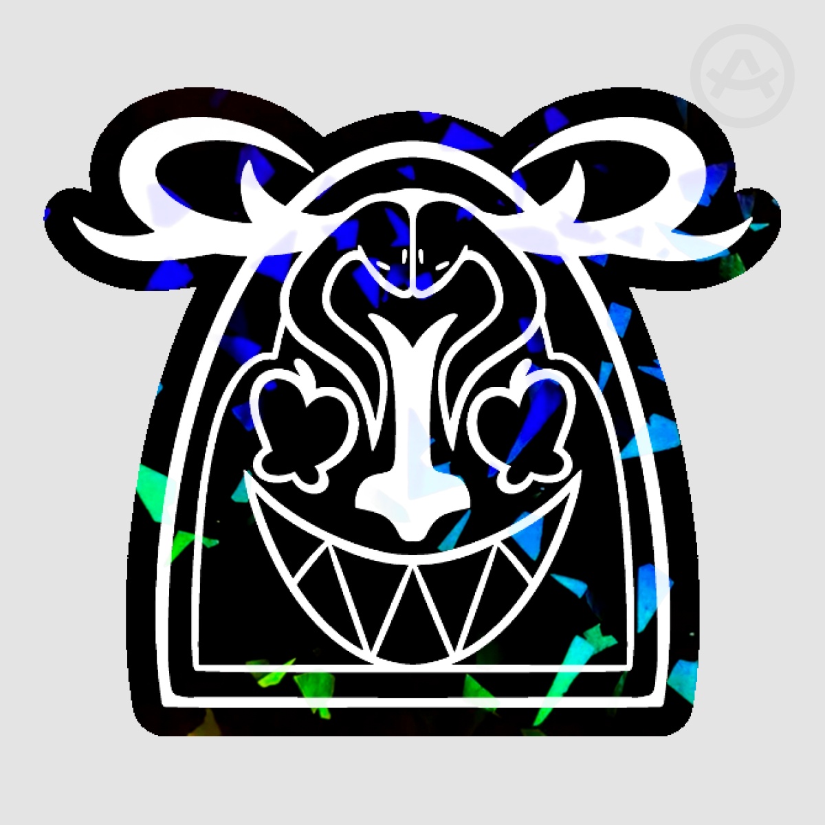 White RadioApple Logo Sticker