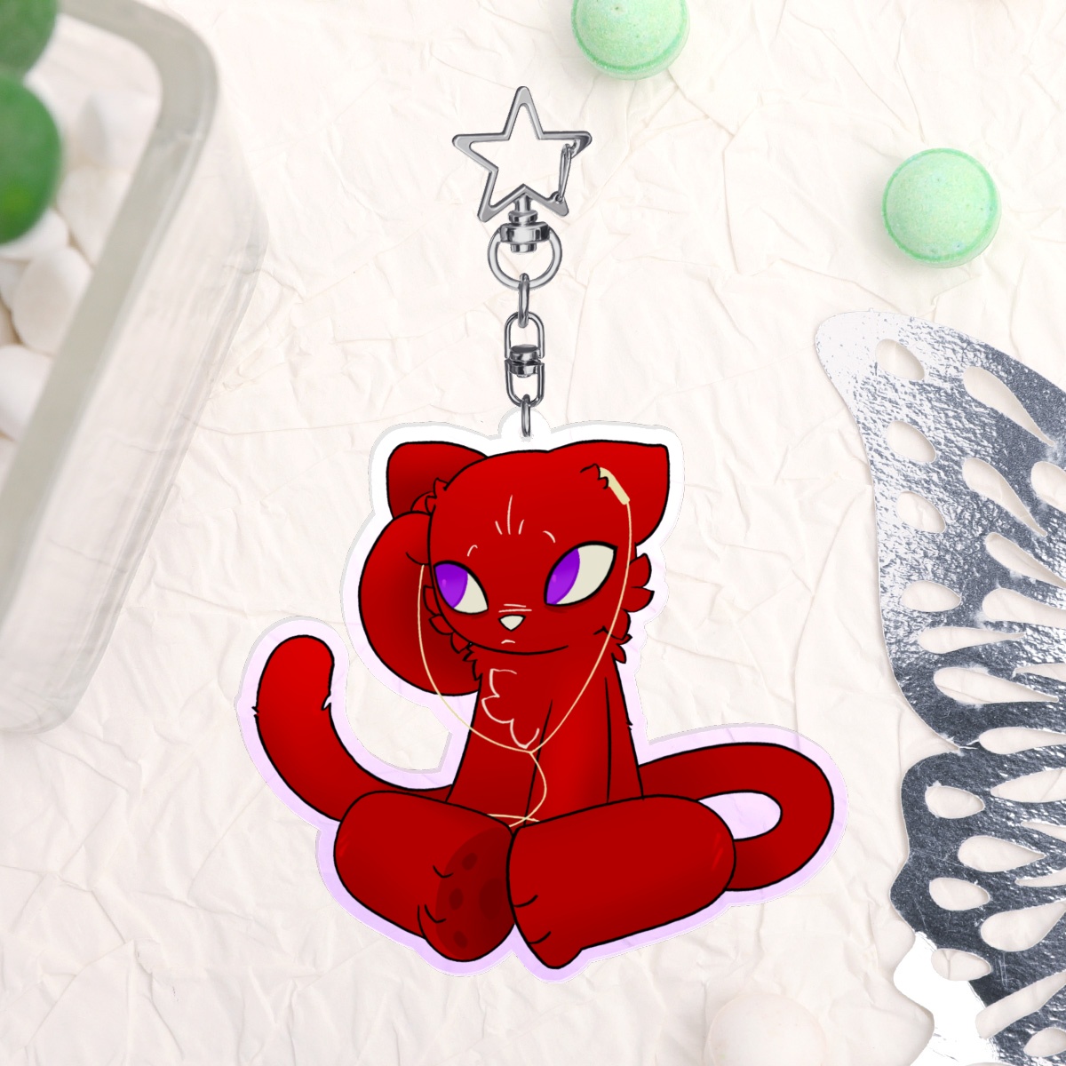 Riley Keychain by BRUCE BRONZE - ACGGOODS